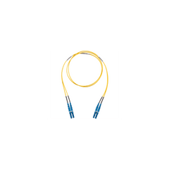 Jumper de Fibra Optica Monomodo 9/125 OS2, LC-LC Duplex, LSZH (Cero Halógenos), Color Amarillo, 1 Metro