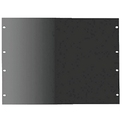 Panel de Rack 19 Pulgadas 2 UR / Tapa Ciega / Acero Dulce / Negro RAL 9005 / 2.66 mm Espesor / Para Gabinetes y Racks Abiertos