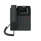 Teléfono IP empresarial para 4 líneas SIP con pantalla LCD de 2.4 pulgadas a color, Opus y conferencia de 6 vías, PoE.
