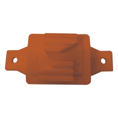 Aislador de Paso Naranja Reforzado para Cercos Eléctricos / Aislamiento hasta 18 kV / Resistente a Clima Extremo / Polipropileno y Policarbonato