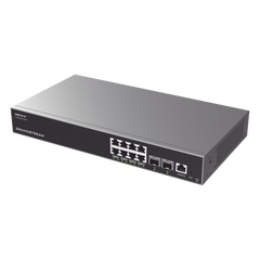 Switch Capa 3 PoE+ Administrable / 8 puertos 10/100/1000 Mbps + 2 Puertos SFP+ de 10 Gigabits / Hasta 120W / Compatible con GWN Cloud.