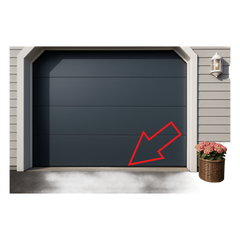 Sello Plastico Rigido y Flexible P/ Puertas D/ Garage D/ 8 Pies D/ Ancho