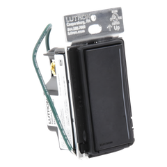 Atenuador auxiliar Sunnata de pared para control de 3 vías o escalera, 120 V, compañero cableado del atenuador principal del sistema RadioRA 3, color negro mate (Midnight)
