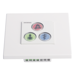Modulo de 3 Botones iluminados para habitación de Hospital / Alarma / Cancelar y Código Azul / BUS RS485 / Compatible con NX0019/B, NX1021 Y NX0015