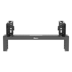 Rack de Distribución Aéreo de 2 Postes PanZone®, Rieles Roscados #12-24, de 2 UR, Color Negro