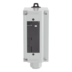 Panel de Parcheo Modular para Fibra Óptica, de Instalación en Riel DIN Estándar de 35 mm (1.38 pulgadas), Acepta Una Placa Acopladora FAP, Color Gris