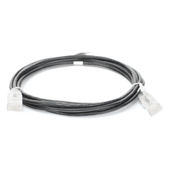 Cable de Parcheo Slim UTP Cat6 - 3 Metros (9.84 Pies) Negro Diámetro Reducido (28 AWG)