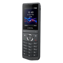 Teléfono IP Wi-Fi Portátil / Pantalla Color 2.4" 240x320 / Wi-Fi 6 Dual-Banda / Bluetooth 5.0 / Batería 3000mAh 13h Talk / Video H.264 4CIF / Resistencia Caídas 1.8m (5.9 ft) / Conferencia 6 Vías / USB Type-C