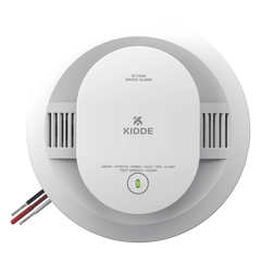 Detector de humo fotoeléctrico alámbrico 120 V CA con batería sellada de 10 años, interconexión hasta 24 dispositivos, pieza