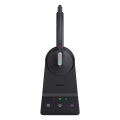 Auriculares mono Yealink WH64 edición UC/ Base DECT y auriculares con Bluetooth integrado/ Cancelación de ruido con 3 micrófonos/ Hasta 32 horas de conversación