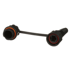 Conector Plug RJ45 de Uso Industrial, Categoría 5e, 24AWG, con Tapa Protectora, Protección IP67