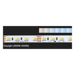 Kit de tira LED Lumaris de blanco ajustable 2500K-5000K con controlador inalámbrico, para RadioRA 3