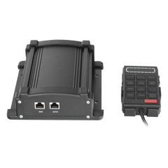 Sirena Vehicular de 100W de Potencia Con Controlador Unimando, Micrófono, Control de Tonos y Patrones de destello de Barras de Luces Serie X67 / X75