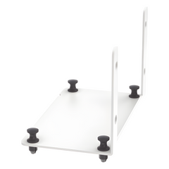 Soporte Para 2 Adaptadores de Fibra Óptica Opticom®, Para Uso con Gabinetes Multipropósito, de Instalación a Presión, Color Blanco