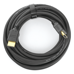 Cable HDMI de 5 Metros (16.40 pies) (High Speed) / Resolución 4K / Soporta Canal de Retorno de Audio (ARC)/ Soporta 3D / Blindado para Reducir Interferencia / Chapado en Oro / Alta Resistencia y Durabilidad.
