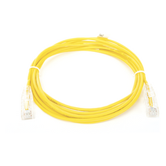 Cable de Parcheo Slim UTP Cat6 - 3 Metros (9.84 Pies) Amarillo Diámetro Reducido (28 AWG)