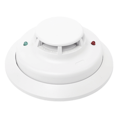 Detector direccionable de humo fotoeléctrico con sensor térmico de temperatura fija, protocolo de 2 hilos