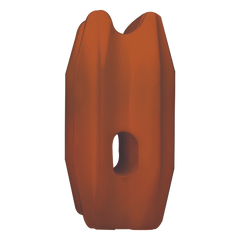 Aislador de Esquina Naranja para Cercos Eléctricos / 18 kV / Resinas Vírgenes / Resistencia 7.5-10.2 kg / Anti UV / 66 mm x 31.6 mm