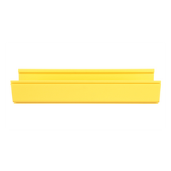 Canaleta FiberRunner™ 6X4, de PVC Rígido, Color Amarillo, 3 m de Largo