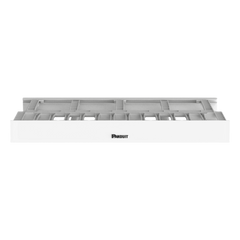 Organizador de Cables Horizontal NetManager de Alta Densidad, Doble (Frontal y Posterior), Para Rack de 19in, 1UR, Color Blanco