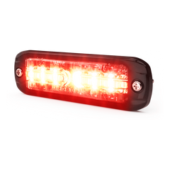 Luz Auxiliar de 12 LED, Rojo/Azul, Lente Transparente