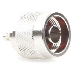 Conector N Macho de Anillo Plegable para Cables Coaxiales LP-142, LP-195, RG-58/U, RG-142/U, LMR-195, Níquel/ Oro/ Teflón.​