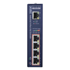 Extensor Industrial PoE, Entrada PoE 802.3 bt y 4 Puertos de Salida Gigabit 802.3 af/at