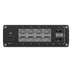 Switch Industrial Administrable L2, 8 puertos GE + 2 SFP, Soporta Profinet