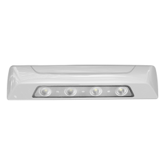 Luz Auxiliar de Escena de 4 LED, Blanco, Lente Transparente, Bisel Blanco