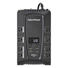 UPS de 825 VA/450 W, Topología Línea Interactiva, Entrada 120 Vca NEMA 5-15P, Tipo Gabinete Compacto, Con 8 Tomas NEMA 5-15R