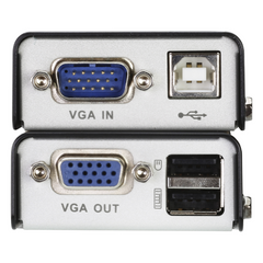 Extensor KVM USB | Acceso remoto PC | Hasta 100 m Cat5e | 1920x1200 | Protección ESD | Ajuste deskew