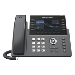 Teléfono IP Wi-Fi, Grado Operador, 14 líneas SIP con 6 cuentas, pantalla LCD 5", puertos Gigabit, Bluetooth, PoE, codec Opus, IPV4/IPV6 con gestión en la nube GDMS