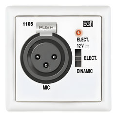 BASE DE ENTRADA MICROFÓNICA XLR PREAMPLIFICADA. BLANCO