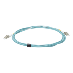 Jumper de Fibra Óptica Multimodo 50/125 XGLO OM3, LC-LC Duplex, OFNR, Color Aqua, 3 Metros (9.84 Pies)