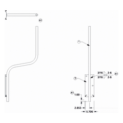 Soporte para montaje en poste compatible con linea de antenas OMNI-B
