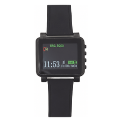 Reloj Receptor Inalámbrico de Muñeca / Display LCD a Color / Batería Recargable / Indicación Visual y Acústica de Alarmas / Almacena hasta 3000 Caracteres / Conexión Inalámbrica por Radiofrecuencia