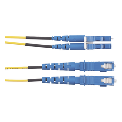 Jumper de Fibra Optica Monomodo 9/125 OS2, LC-SC Duplex, OFNR (Riser), Color Amarillo, 5 Metros (16.40 Pies)