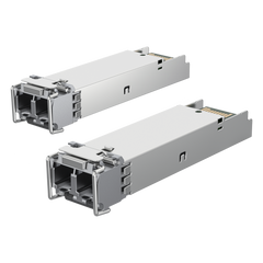 UFiber Módulo SFP, transceptor MiniGibic MultiModo 1 Gbps, distancia 550m, conectores LC, paquete de 2 piezas