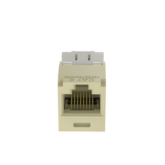 Conector Jack RJ45 Estilo TG, Mini-Com, Categoría 6, de 8 Posiciones y 8 Cables, Color Marfil