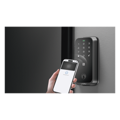 Cerradura Inteligente con Huella Digital LNDU HK01W / WiFi Integrado / Compatible Apple HomeKit / Teclado Táctil / 8 Baterías AA / Escaneo iPhone-Apple Watch-Fob / Bloqueo Manual y Automático / Exterior IP54