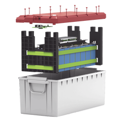 Batería de Litio LiFePO4 / 25.6 Vcc / 100 Ah / 2.56 kWh / 3500 Ciclos / BMS Integrado / Comunicación RS485 y CAN