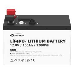 Batería de Litio LiFePO4 / 12.8 Vcc / 100 Ah / 1.28 kWh / Pantalla LCD / Carcasa Metálica