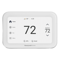 Termostato inteligente con pantalla táctil de 5 pulgadas, control de calidad de aire (IAQ), hasta 4H/2C bomba de calor, Wi-Fi, Bluetooth y Matter, color blanco