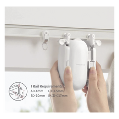 Controlador de cortinas Riel tipo U / BLUETOOTH recargable y fácil de instalar
