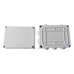 Caja de Derivación-Conexión para Exterior IP65 con 10 Entradas / 150 x 110 x 70 mm (5.9 x 4.3 x 2.8 in) / Sellado Seguro con Empaque + 4 Tornillos / Resiste Agua, Polvo y Sol Directo