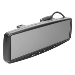 Camara de Reversa Alambrica y Monitor Tipo Retrovisor de 4.3 pulgadas, Incluye cámara para placa de 170°