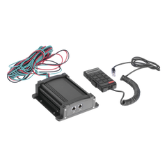 Sirena Vehicular de 100W de Potencia Con Controlador Unimando, Micrófono, Control de Tonos y Patrones de destello de Barras de Luces Serie X67 / X75