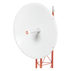 Antena direccional de 3ft, 4.9 a 6.5 GHz, Ganancia 34 dBi, Conectores N-hembra, Polarización doble, incluye montaje para torre o mástil