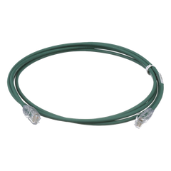 Cable de Parcheo UTP Cat6A, CM/LSZH, Diámetro Reducido (28AWG), Color Verde, 0.91 Metros (3 Pies)