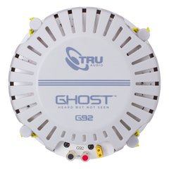 Ghost series, altavoz de 3 vías de plafón 9in, diseño trugrip sin herramientas, woofer de polipropileno blanco, 150w 8ohms